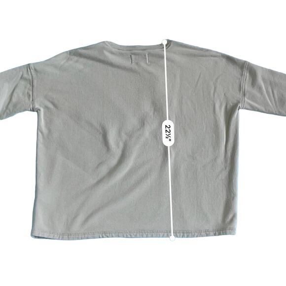 Madewell MWL Lounge Lightweight Sweatshirt Mint Size XS - Picture 10 of 10